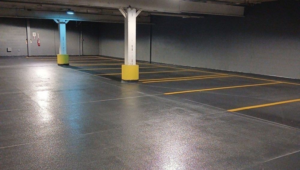 parking garage metal deck replacement finished